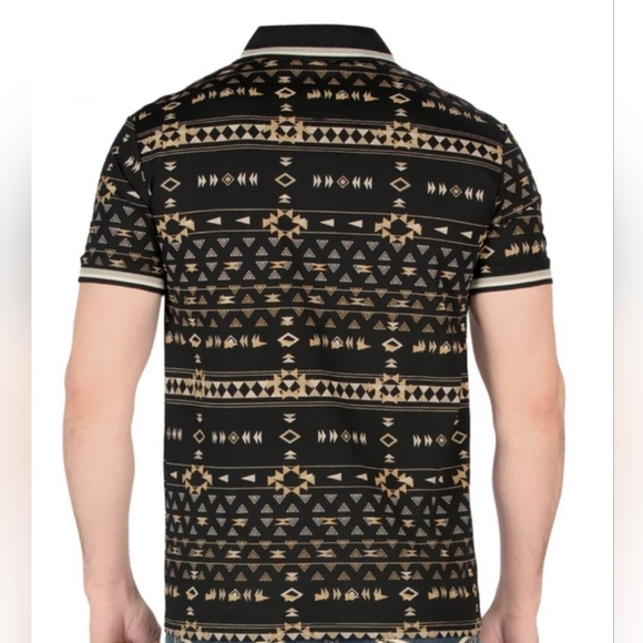 FASHION PRINTED POLO SHIRT - Picture 2 of 2